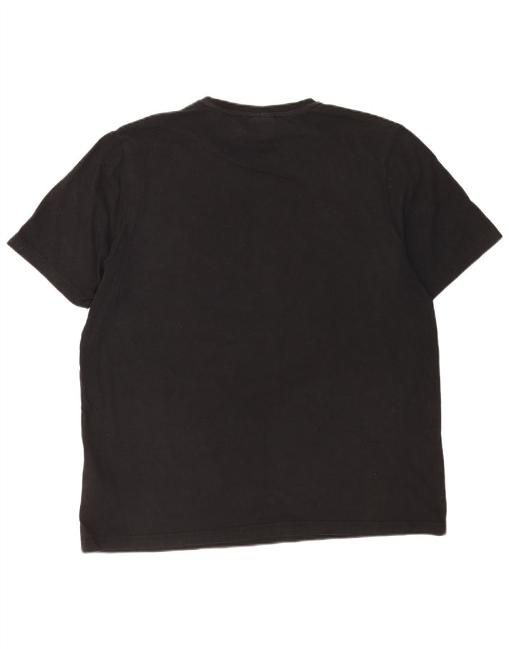 ELLESSE Herre T-Shirt Top 3XL Sort Bomuld