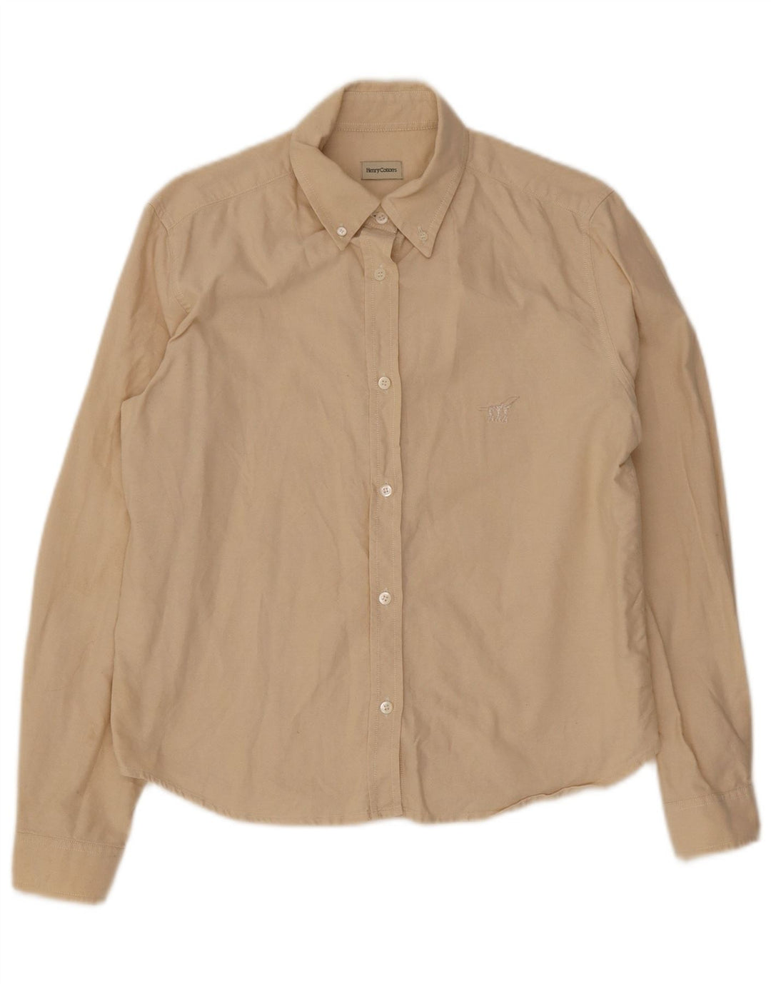 Henry Cottons Dameskjorte IT 48 XL Beige Bomuld