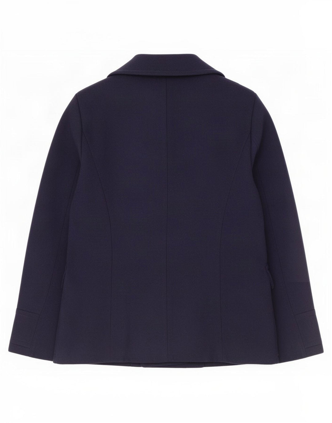 Marks & Spencer Womens Pea Coat UK 14 Medium Navy Blue Polyester