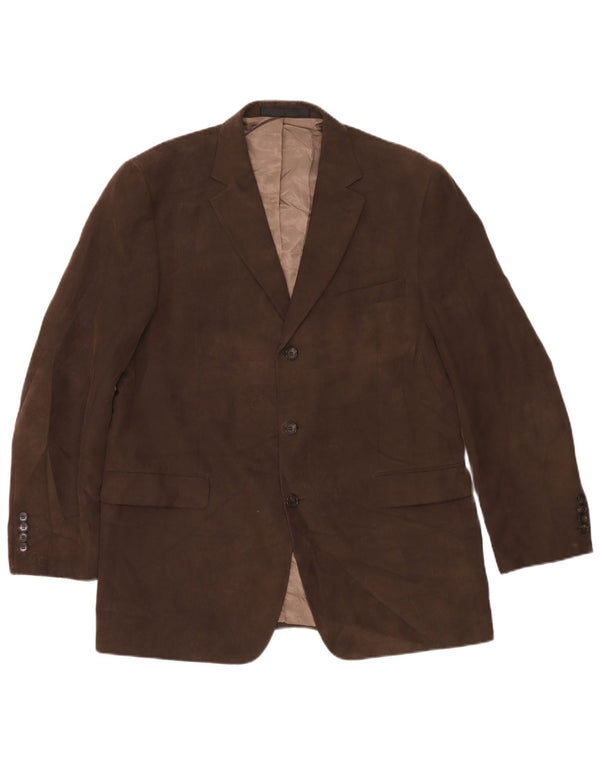 Marks & Spencer Herre 3-knaps Corduroy Blazer Jacket UK 42 Stor Brun