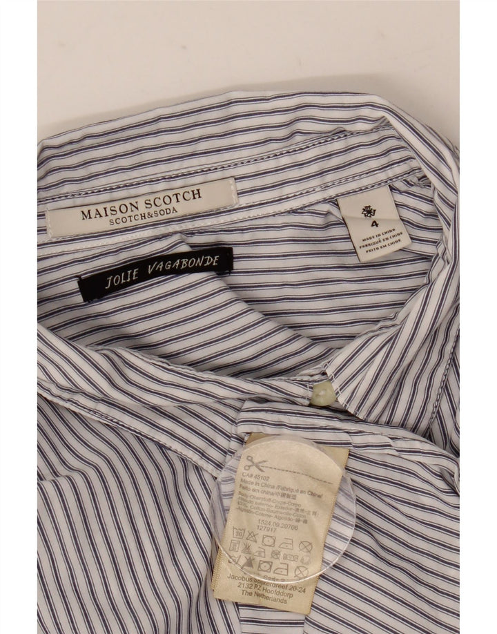 Scotch & Soda herreskjorte Medium hvid stribet bomuld