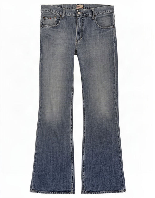 Tommy Hilfiger Dame Manhattan Bootcut Jeans W34 L31 Blå Bomuld