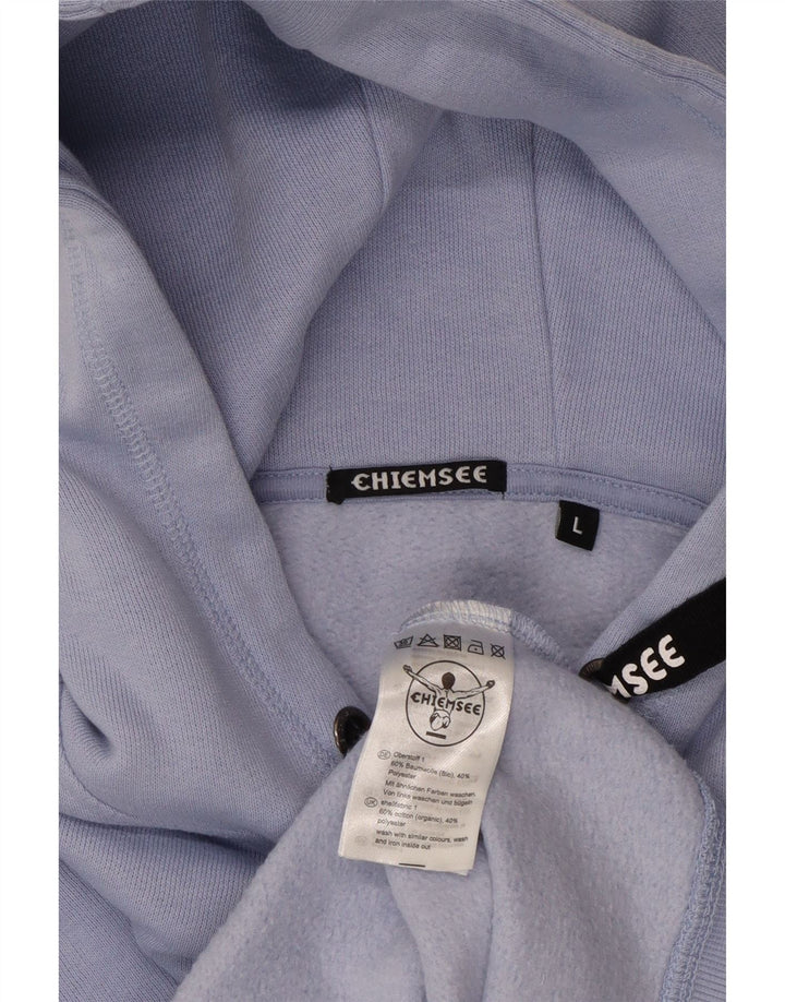 CHIEMSEE Dame Oversized hættetrøje Jumper UK 16 Large Blue Cotton