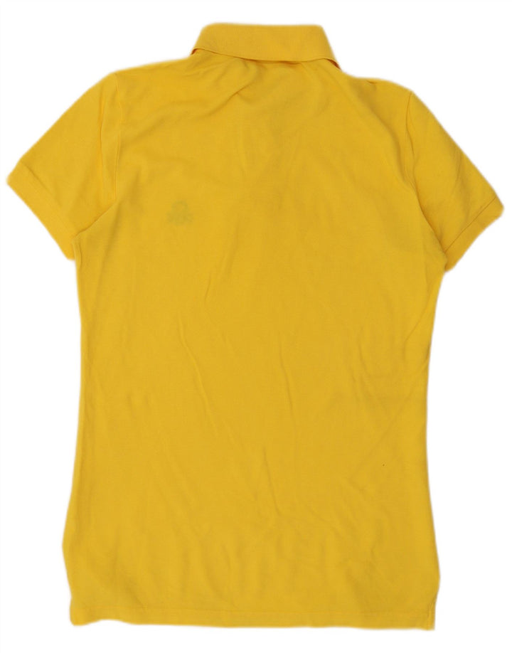 Benetton Herre Polo Shirt Lille Gul