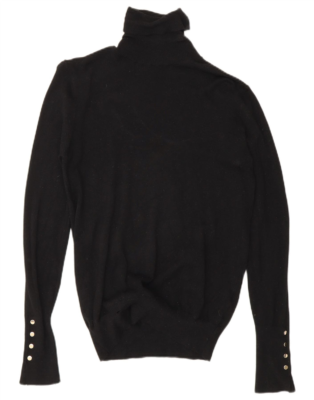 Zara Dame Rullehals Sweater UK 12 Medium Sort