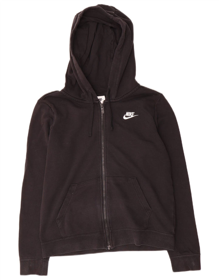 Nike Dame Oversized Hættetrøje Sweater UK 10 Lille Sort