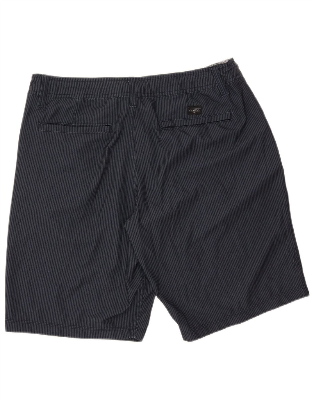 O'Neill Herre Chino Shorts W34 Large Navy Blue Pinstripe Polyester