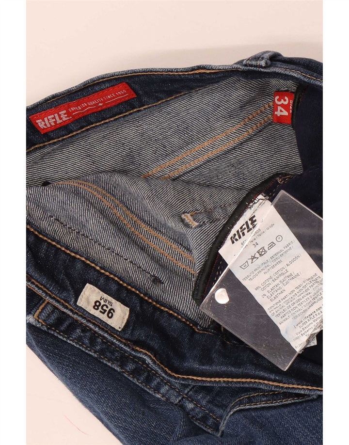 Rifle Herre Slim Jeans W34 L33 Blå Bomuld