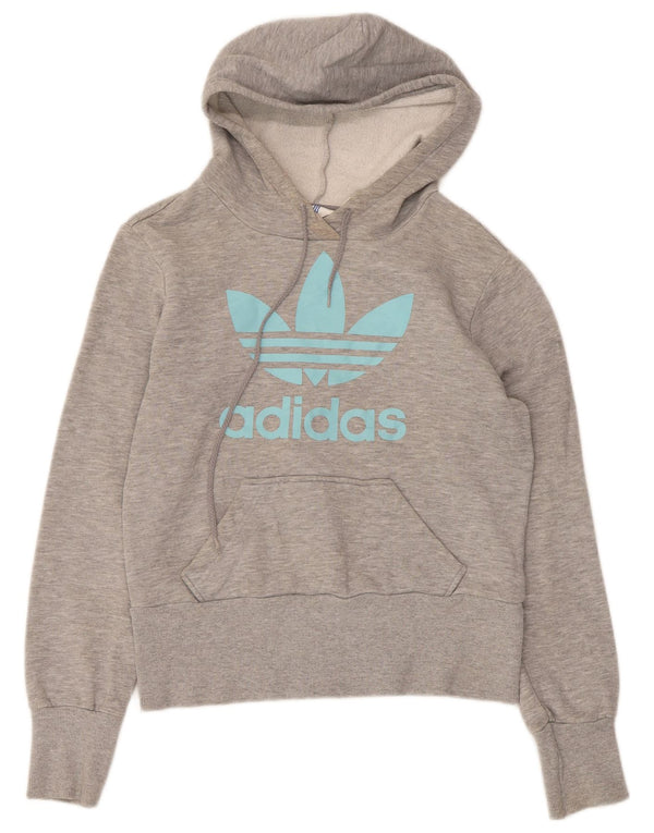 Adidas Dame Graphic Regular Fit Hoodie Jumper UK 10 Small Grey Sports