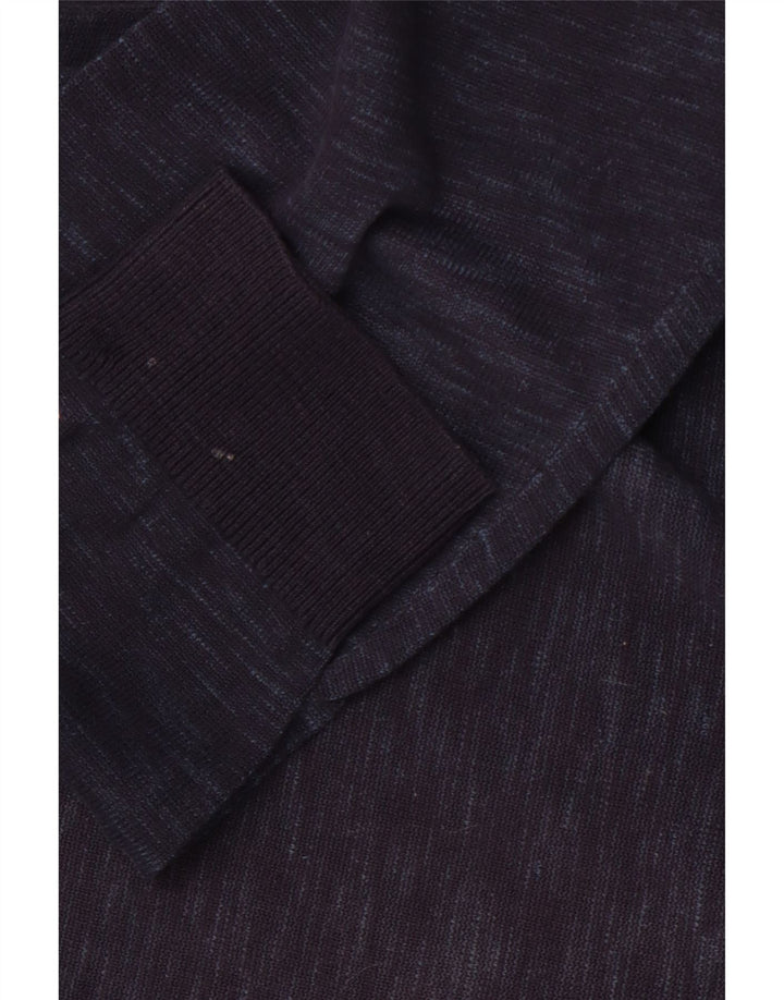 TOMMY HILFIGER Herre sweater med rund hals 2XL marineblå flækket bomuld