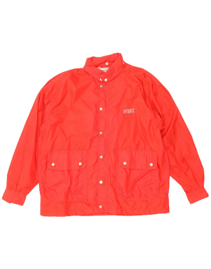 Wrangler Windbreaker-jakke med hætte til mænd UK 38 Medium Rød Polyamid