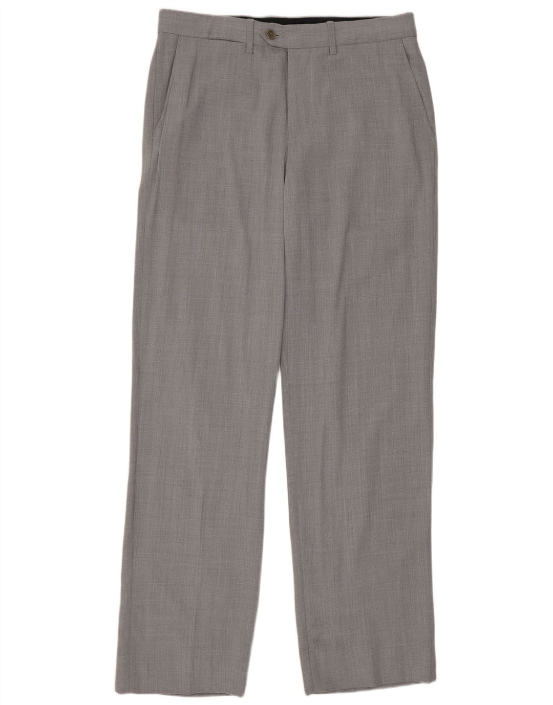 Zara Straight Suit Bukser til mænd EU 40 Medium W31 L33 Grå Uld