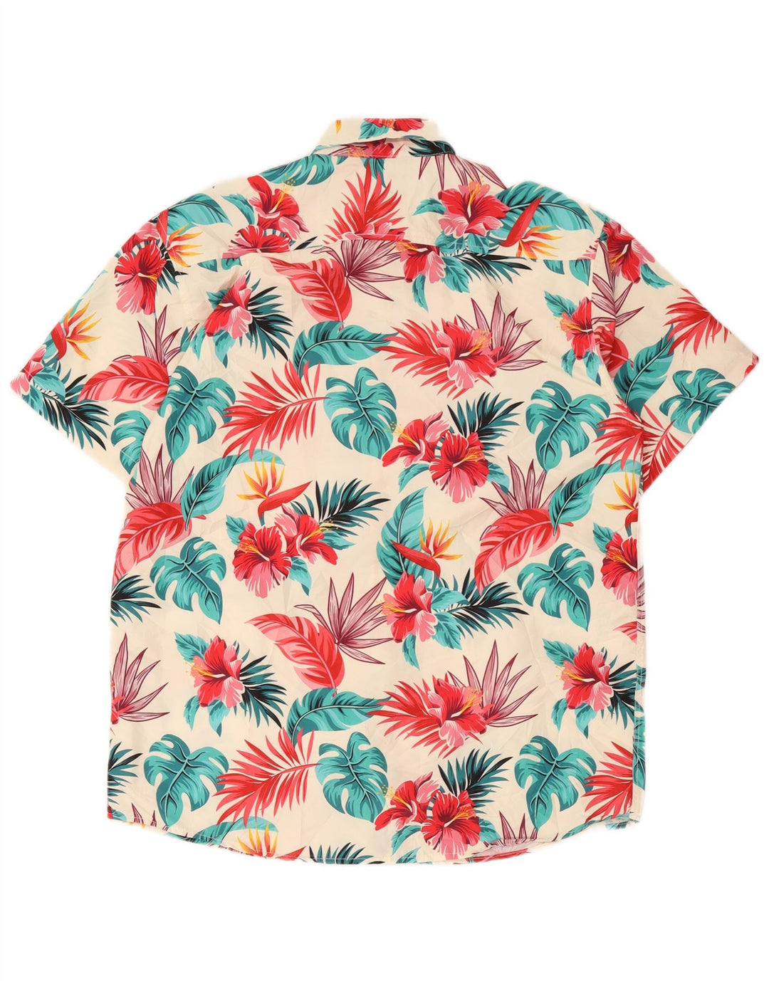 Pacifica Herre kortærmet hawaiiansk skjorte medium flerfarvet blomster