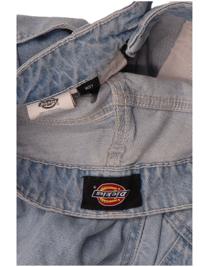 Dickies Dame Cargo Straight Jeans W27 L28 Blå Bomuld