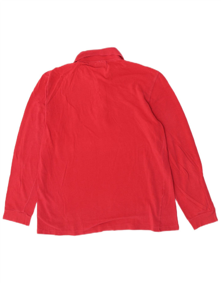 Lacoste Langærmet Polo Shirt til mænd Størrelse 4 Medium Rød Bomuld