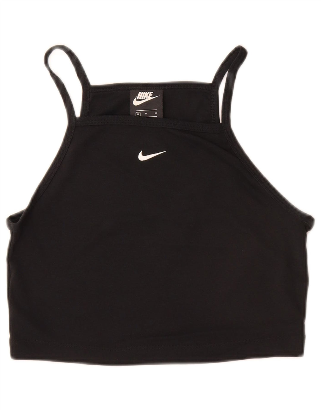 NIKE Girls Crop Cami Top 10-11 år Medium Sort Bomuld