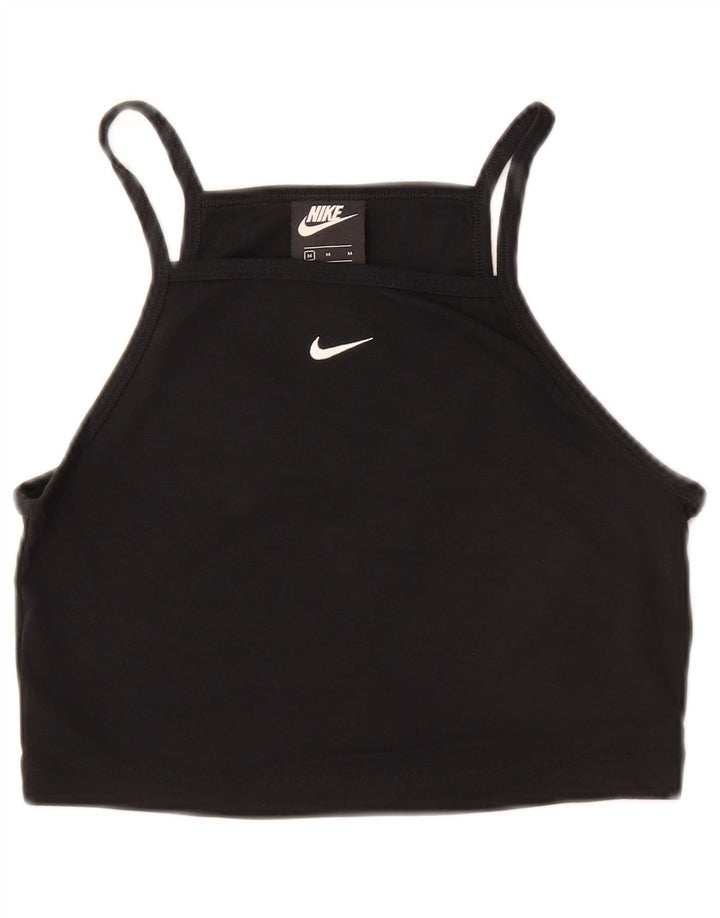 NIKE Girls Crop Cami Top 10-11 år Medium Sort Bomuld