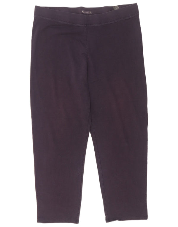 Marks & Spencer Dame Leggings UK 22 3XL Marineblå Bomuld