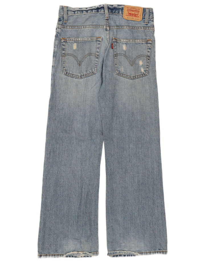 Levi's Womens 527 Distressed Bootcut Jeans Størrelse 12 Medium W28 L27 Blå