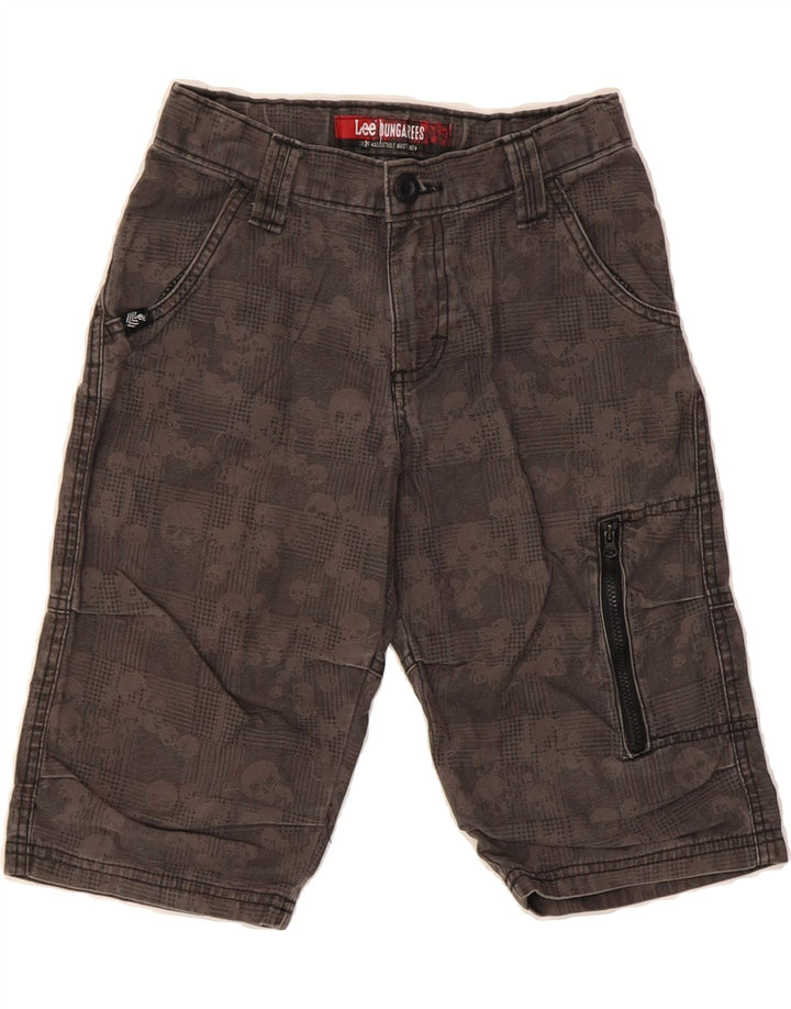 LEE Boys Cargo Shorts 9-10 Years W24  Brown Check Cotton Vintage Lee and Second-Hand Lee from Messina Hembry 