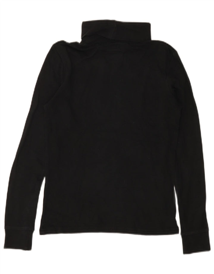 Mountain Warehouse Dame Roll Neck Top Langærmet UK 8 Small Black