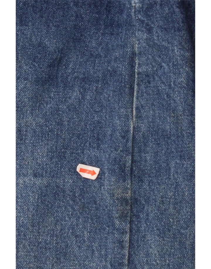 VINTAGE Piger High Rise denimnederdel 15-16 år W24 Blue Cotton