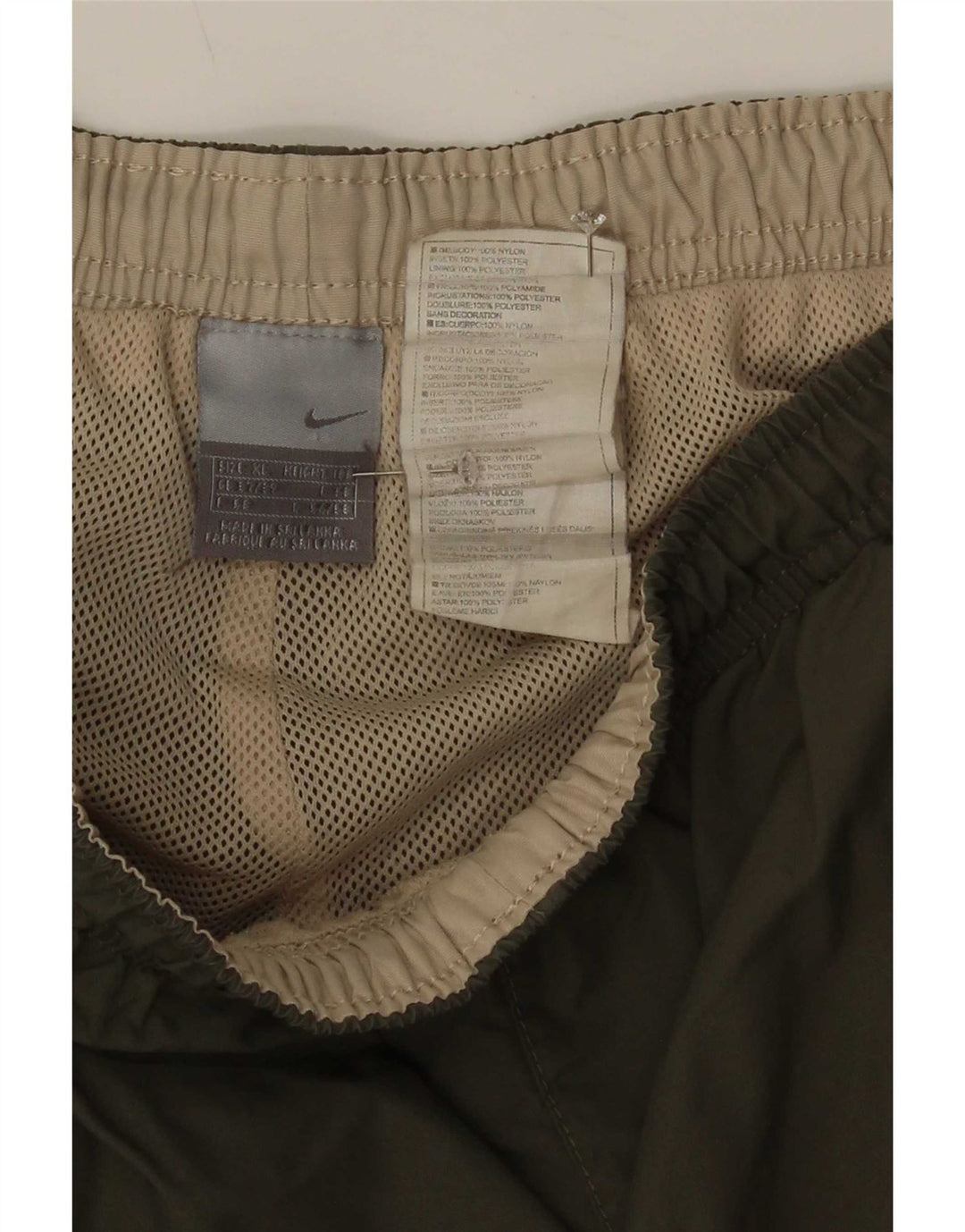 Nike Herre Capri træningsdragt bukser XL Grøn polyester