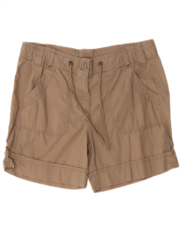 Marks & Spencer Cargo Shorts til kvinder UK 12 Medium W32 Khaki Bomuld