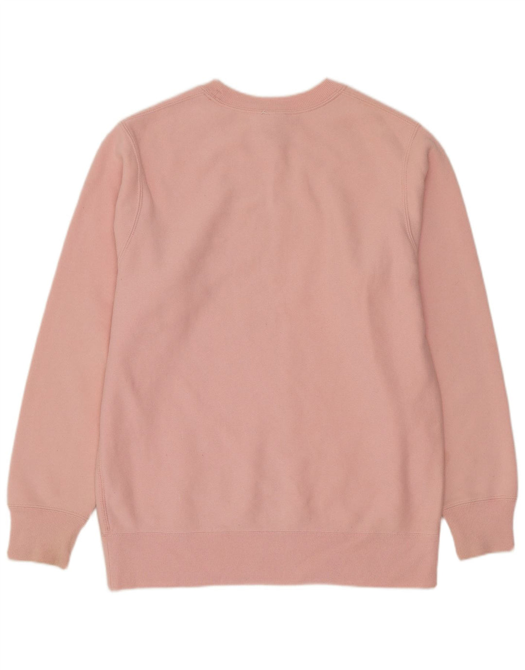 Champion Womens Oversized Sweatshirt Jumper UK 10 Small Pink Bomuld