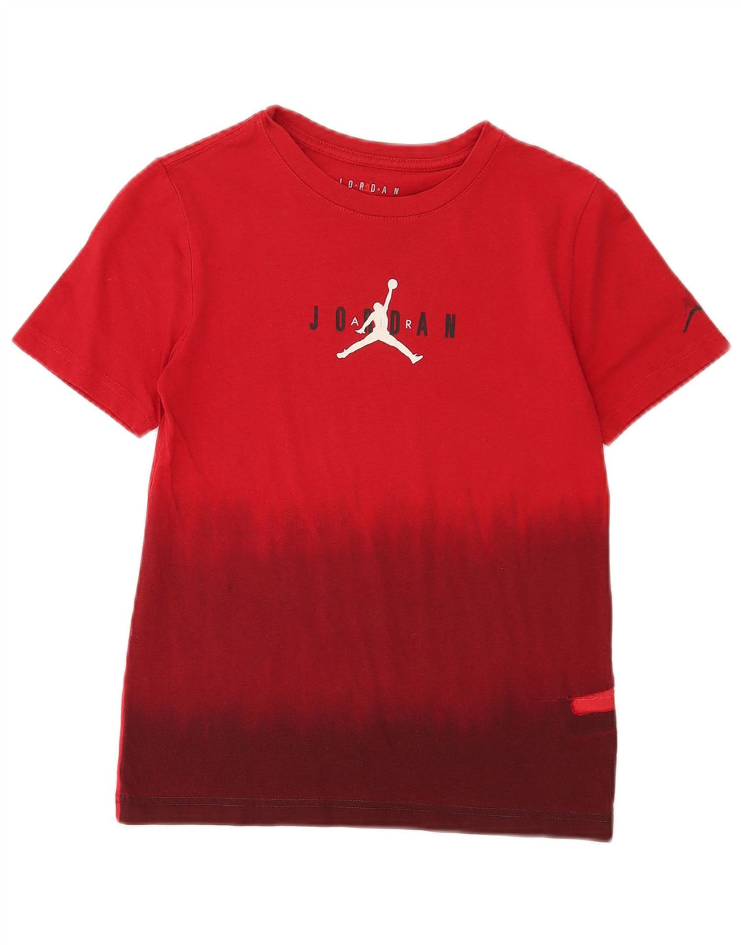 Jordan Boys Grafisk T-Shirt Top 10-11 år Medium Rød Tie Dye