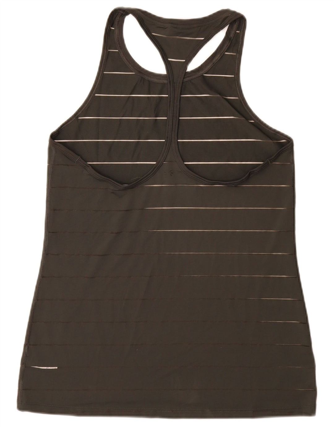 ATHLETA Damevest Top UK 10 Lille sortstribet polyester