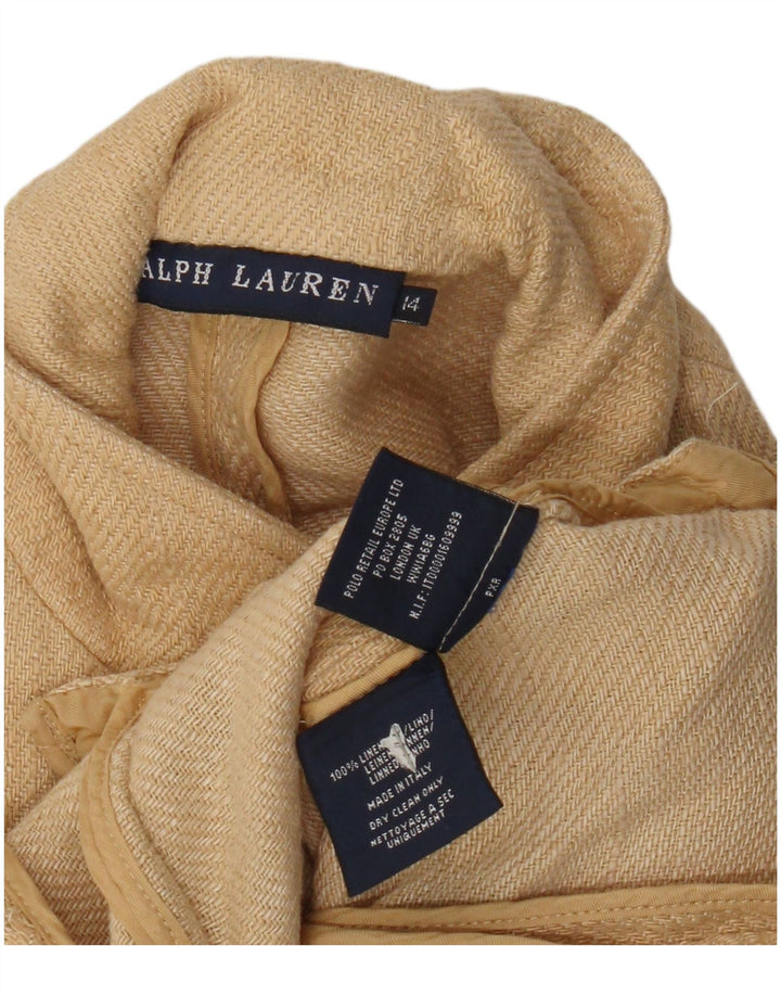Ralph Lauren Boys 3-knaps blazerjakke 13-14 år Beige hør