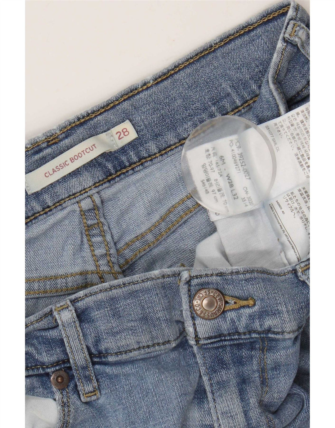 Levi's Dame Classic Bootcut Jeans W28 L32 Blå Bomuld