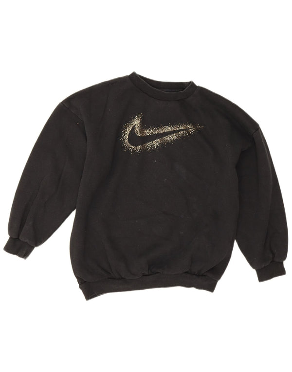 Nike Girls Graphic Oversized Sweatshirt Jumper 12-13 år Stor Sort
