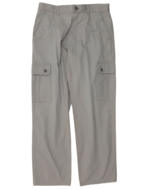 KEEGAN Straight Cargo Bukser IT 48 Medium W32 L30 Grå Bomuld