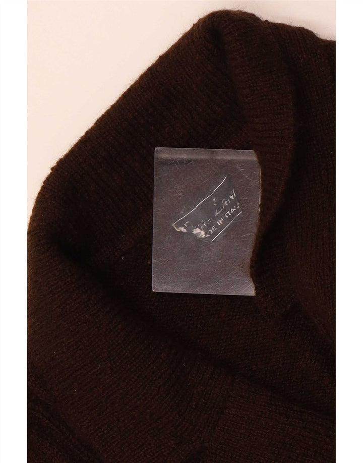 Vintage dame cardigan sweater UK 12 Medium Brown