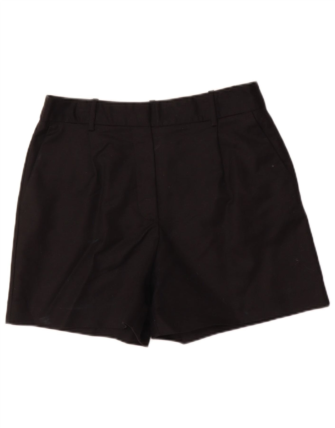 Zara Womens Pegged Chino Shorts Medium W28 Sort Bomuld