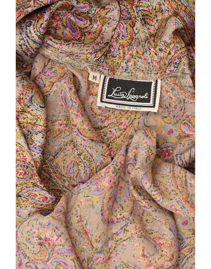 Luisa Spagnoli Dameskjortebluse UK 14 Medium Multicolored Paisley