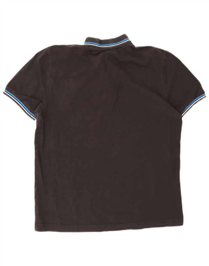 Kappa herre polo shirt stor sort stribet