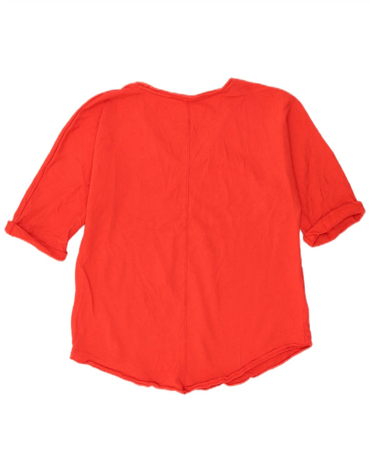 Marks & Spencer Womens Per Una Oversized top 3/4 ærmer UK 10 Small Red