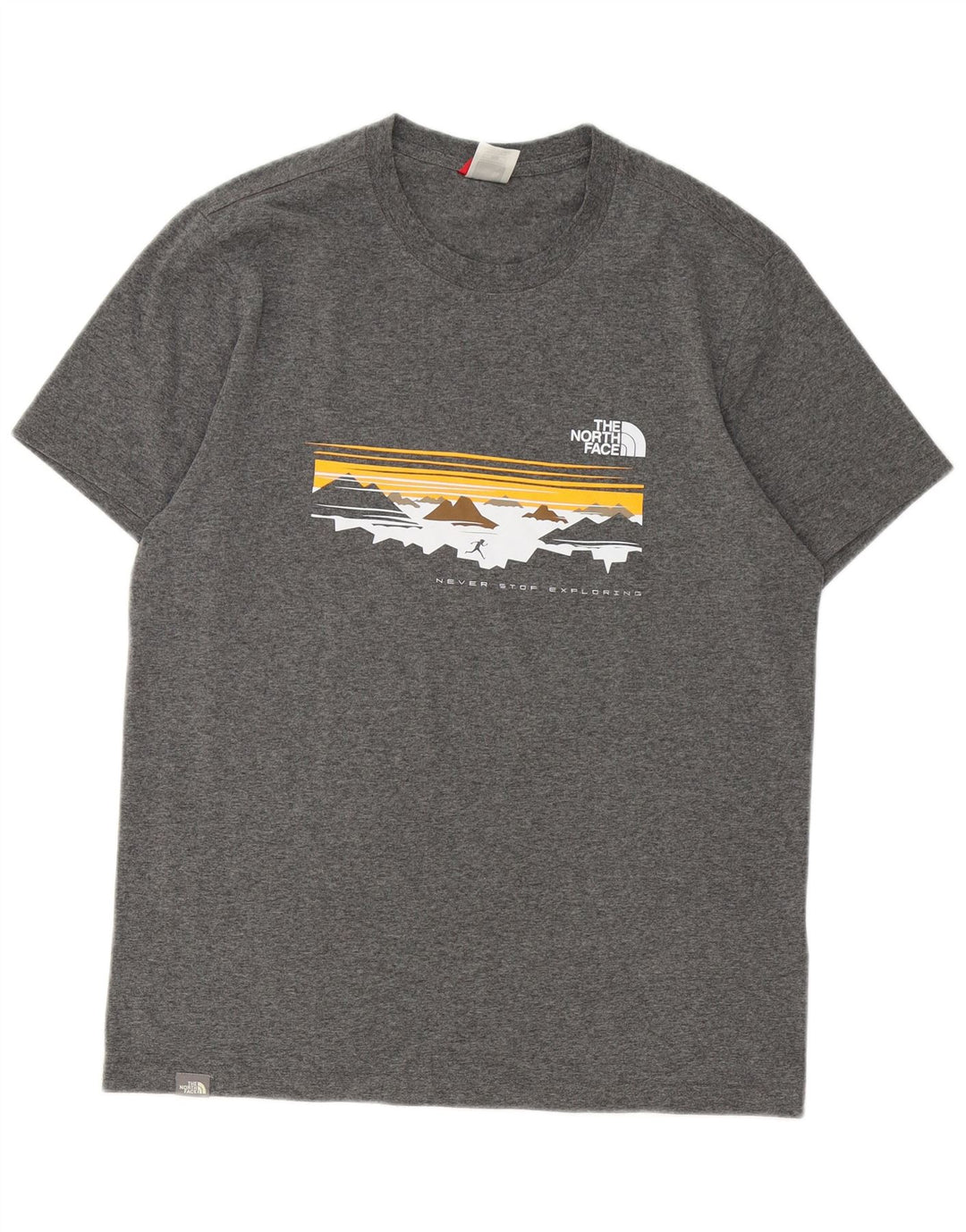 THE NORTH FACE Herre grafisk T-shirt top mellemgrå bomuld