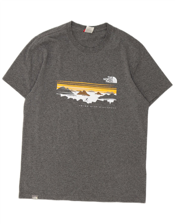 THE NORTH FACE Herre grafisk T-shirt top mellemgrå bomuld