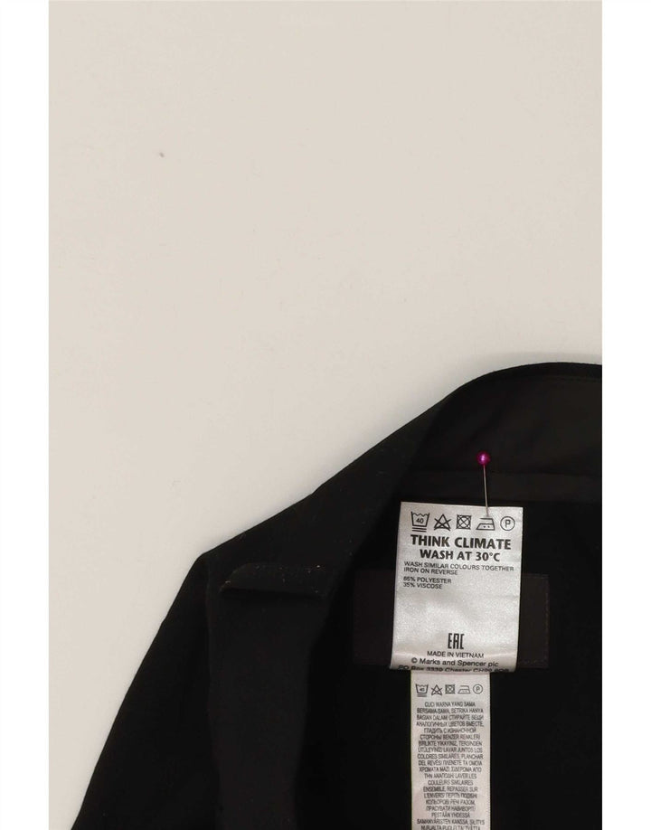 Marks & Spencer Herre tilspidsede jakkesætsbukser W38 L31 Sort Polyester Classic