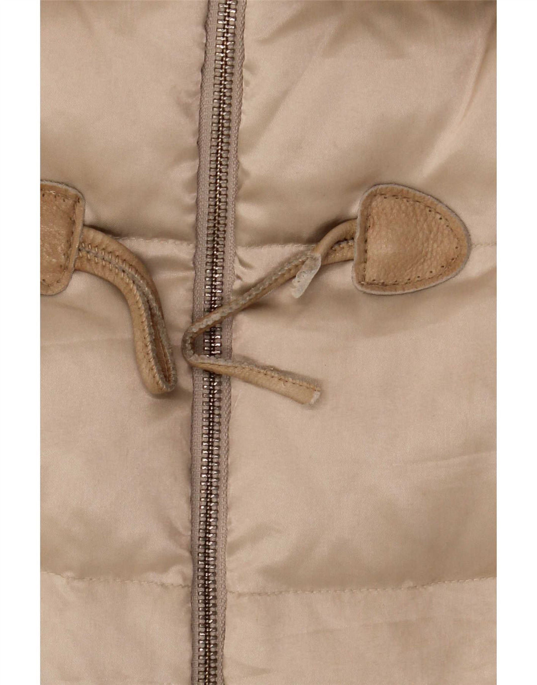 Moschino Dame Duffle Polstret Frakke UK 14 Large Beige Polyester