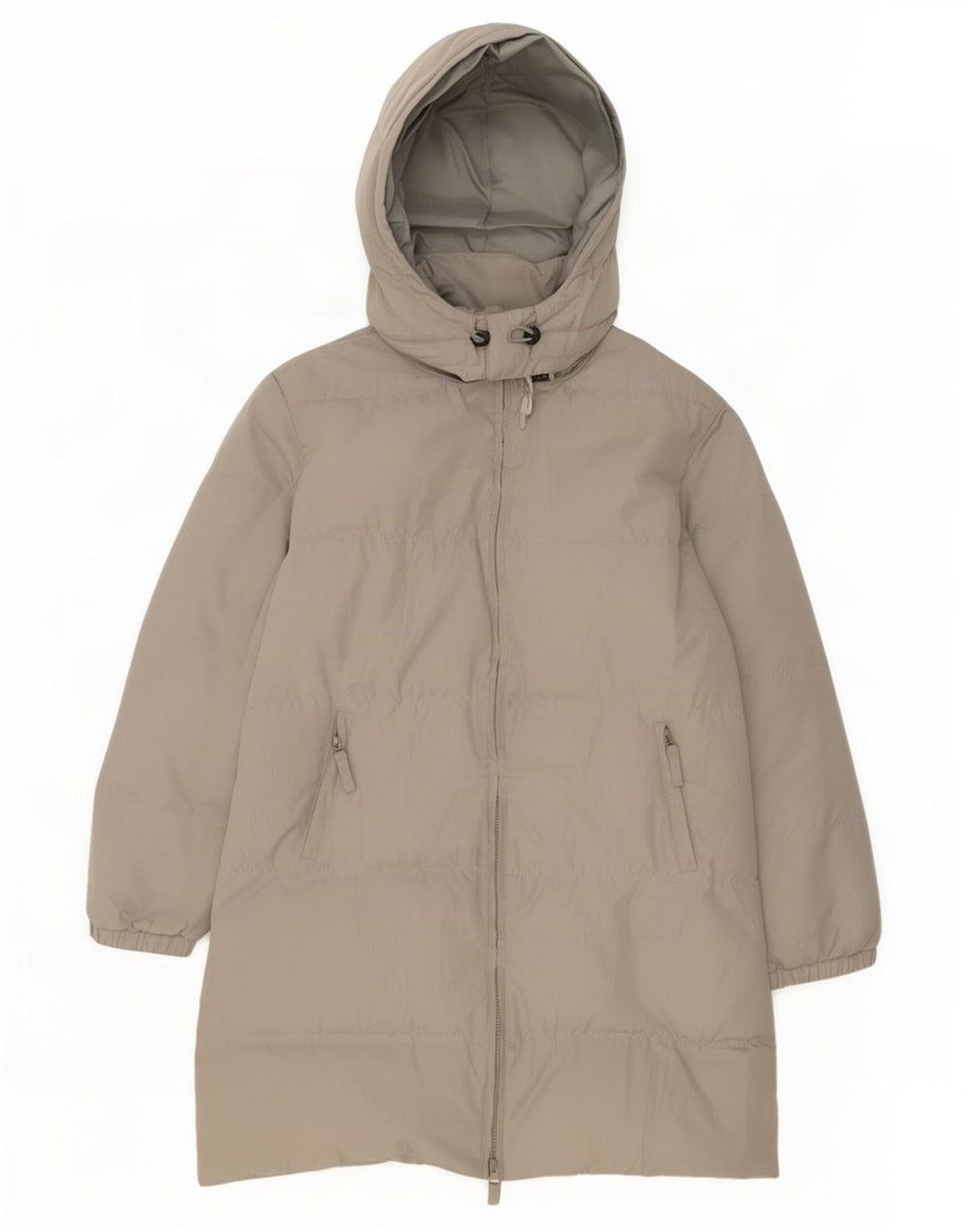 Champion Dame Oversized Hooded Polstret Frakke UK 10 Small Grey Polyester