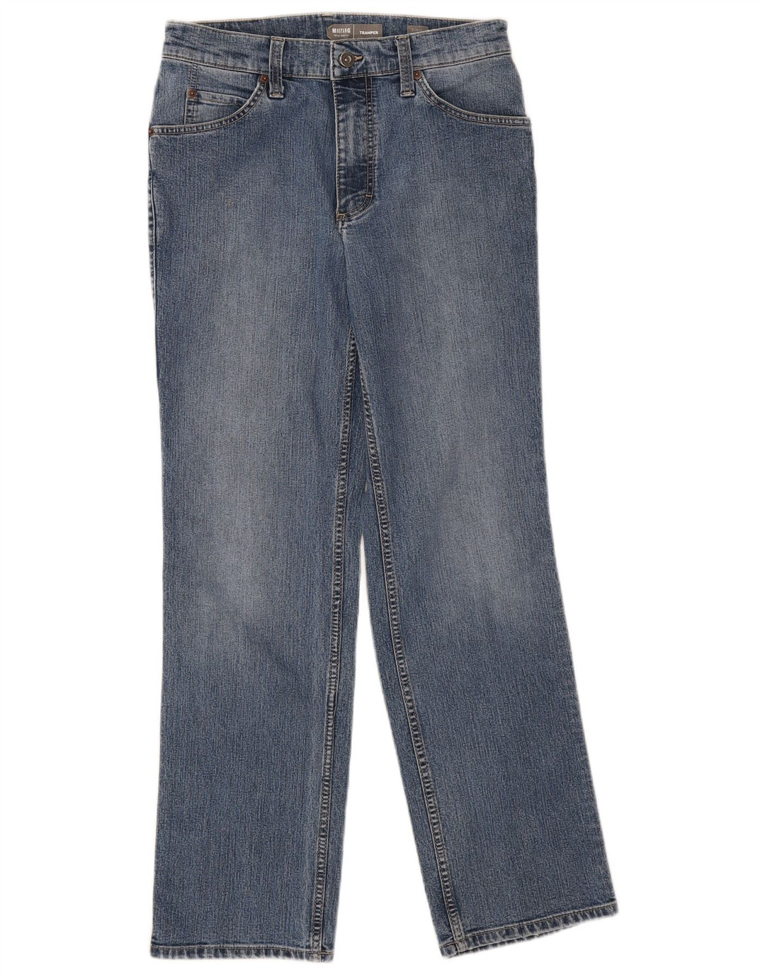 Mustang Herre Tramper Straight Jeans W32 L32 Blå Bomuld