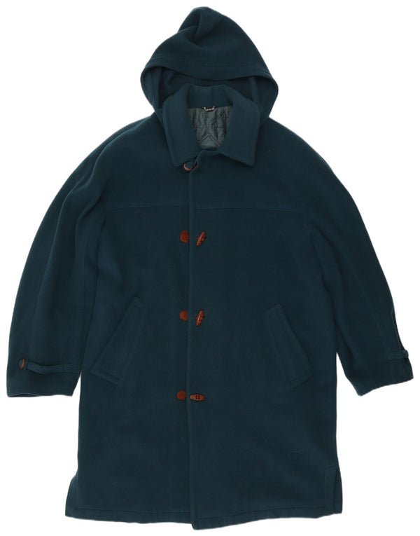 Pal Zileri Herre Hooded Duffel Coat IT 52 XL Blå Uld