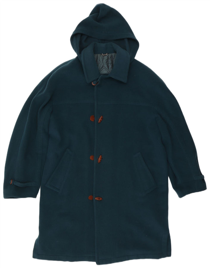 Pal Zileri Herre Hooded Duffel Coat IT 52 XL Blå Uld