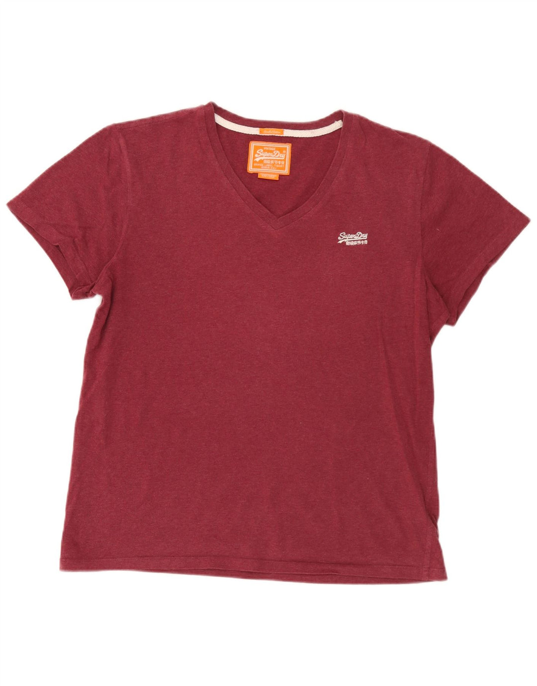 Superdry Herre T-Shirt Top Stor Bourgogne Bomuld