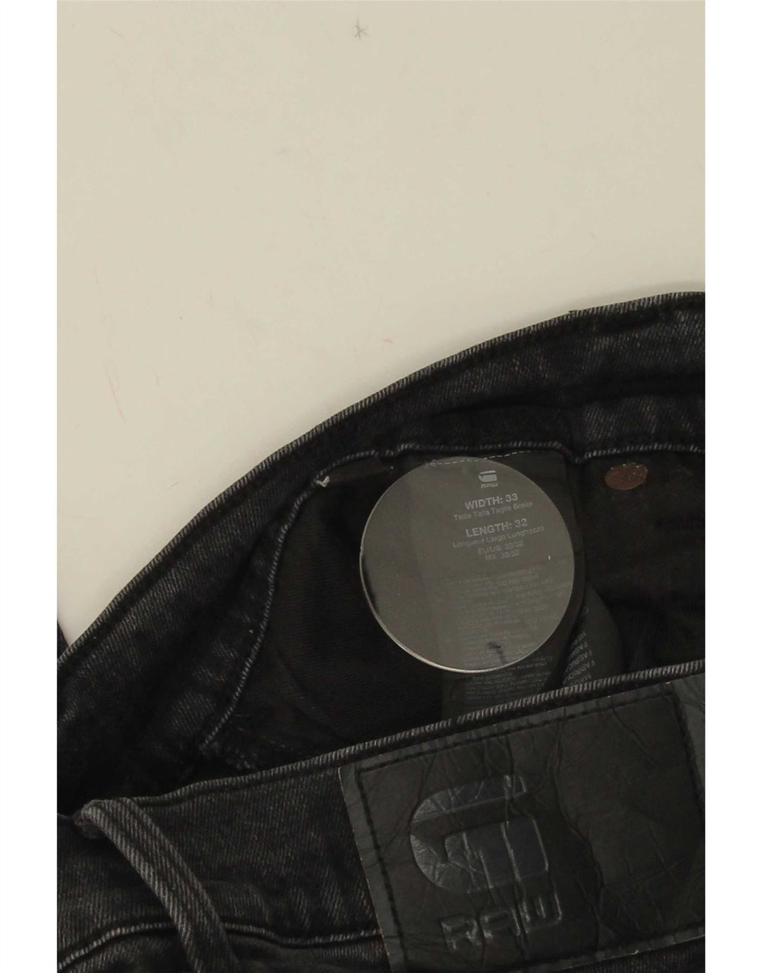 G-Star Slim Jeans til mænd W33 L32 Sort